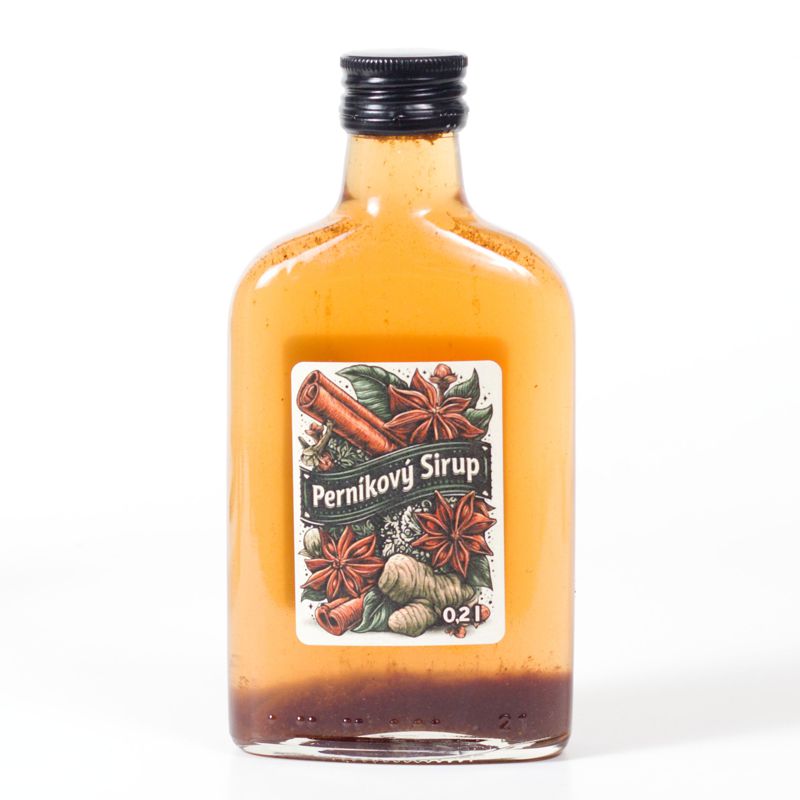 Sirup s příchutí perníkového koření