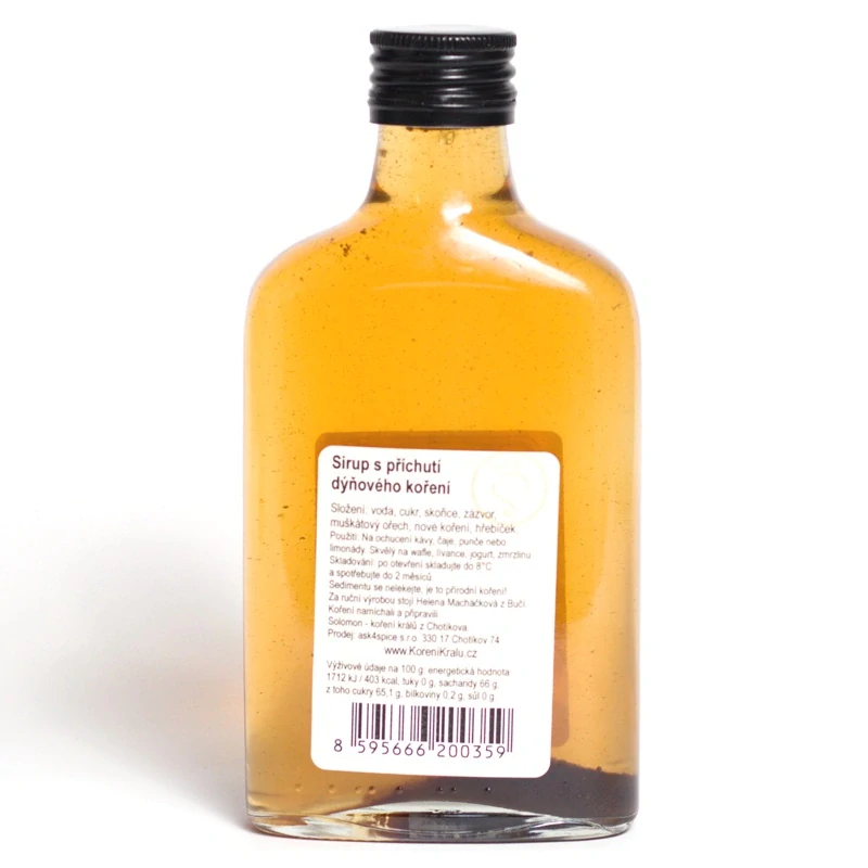 Sirup s příchutí dýňového koření