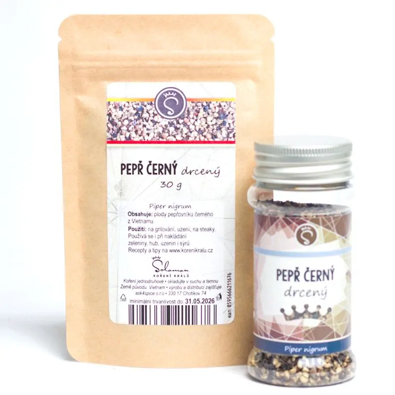 Pepř černý drcený