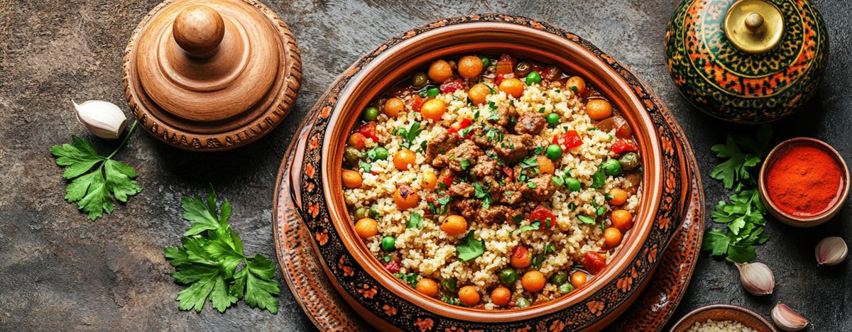 Marocký Tajine s koriandrem, zdroj: Midjourney