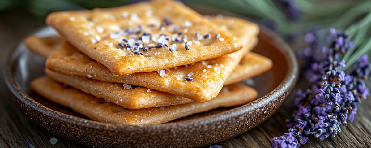 Keksy s levandulovou solí
