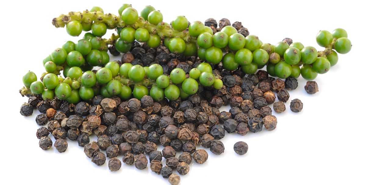 Pepř černý a čerstvý pepř