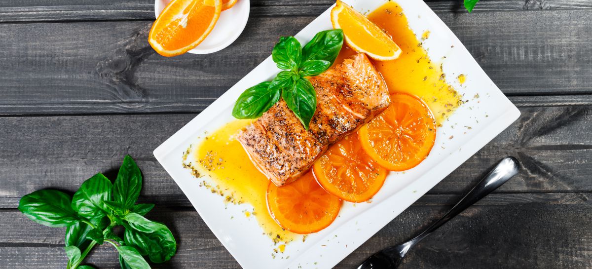 Losos s pomerančovým pepřem