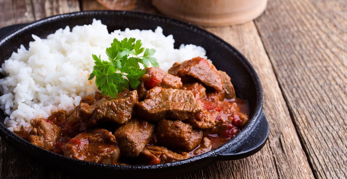 Hovězí maso s rýží